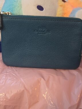 Teal double zip